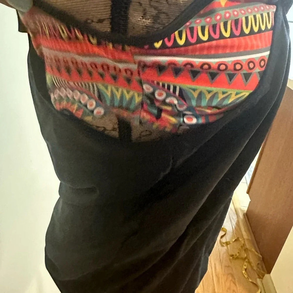 Body Renewal Cut Out Double Up Tankini Top, XXL - Picture 3 of 6